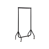 Lot de 2 portants à vêtements noir 90 cm lxhxp 90x156x52 cm