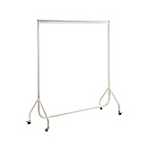 Lot de 2 portants à vêtements blanc mat 150 cm lxhxp 150x156x52 cm
