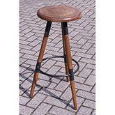 Tabouret de bar en bois et métal