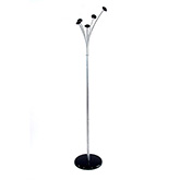 Porte-manteau en métal argenté poudré