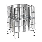 Lot de 2 corbeilles à benne zinc 55 cm