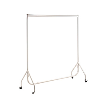 Lot de 2 portants à vêtements blanc mat 150 cm lxhxp 150x156x52 cm