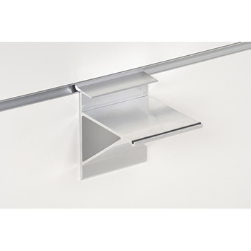 Porte-verre aluminium lourd blanc 75